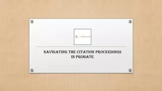 Navigating the Citation Proceedings in Probate