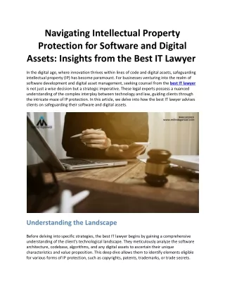 navigating intellectual property protection