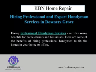 Handyman services Lisle - KBN Home Repair