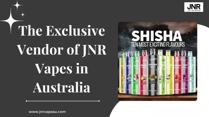 the exclusive vendor of jnr vapes in australia