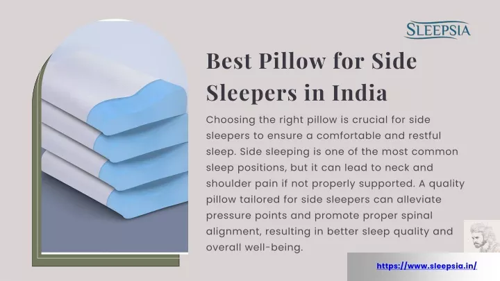 best pillow for side sleepers in india