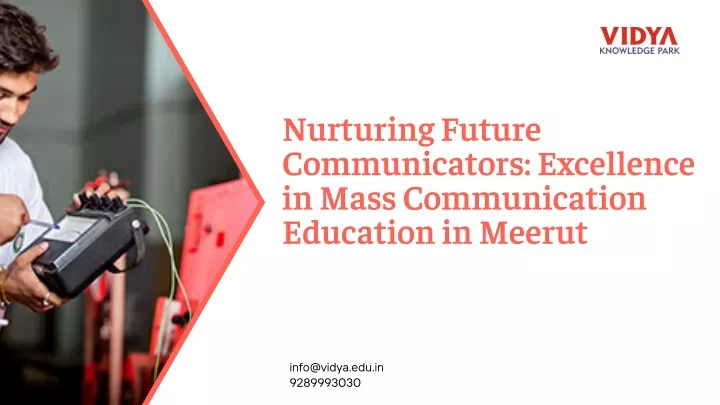 nurturing future communicators excellence in mass