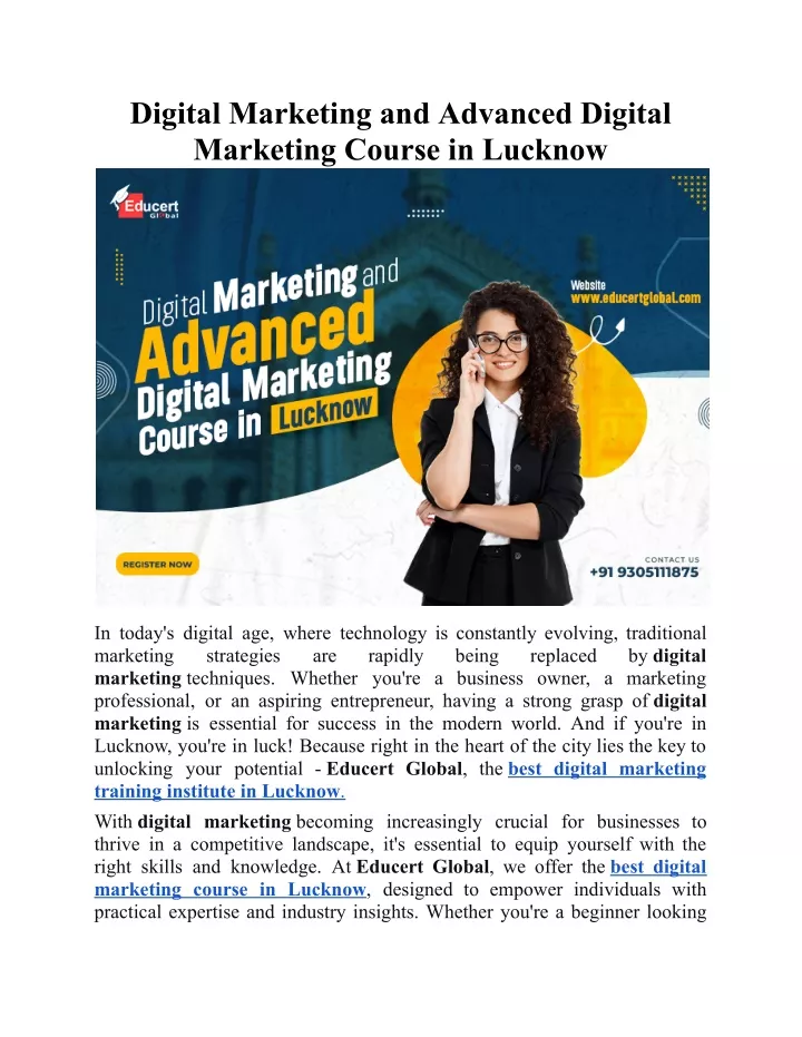 digital marketing and advanced digital marketing