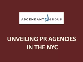 Unveiling PR Agencies in the NYC