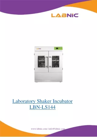laboratory shaker incubator lbn ls144