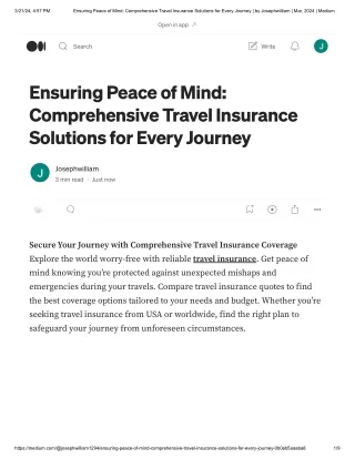 Ensuring Peace of Mind_ Comprehensive Travel Insurance Solutions for Every Journey