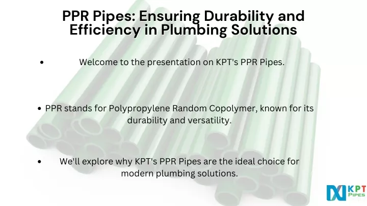 ppr pipes ensuring durability and ppr pipes