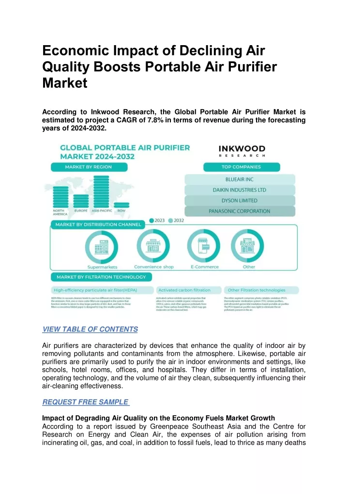 economic impact of declining air quality boosts