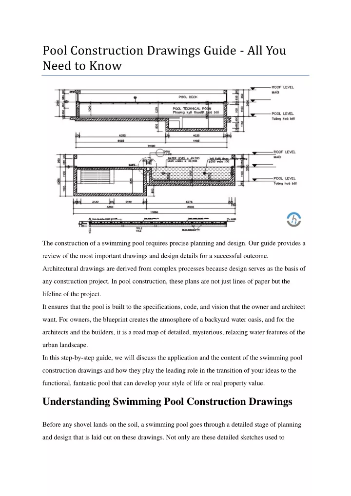 pool construction drawings guide all you need