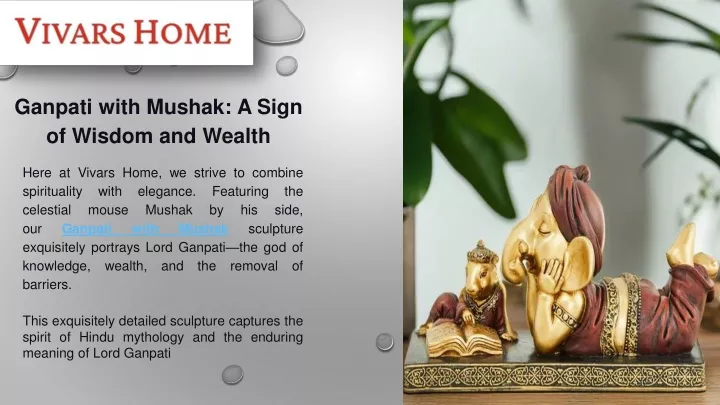 ganpati with mushak a sign of wisdom and wealth
