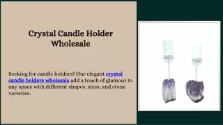 Crystal Candle Holder Wholesale