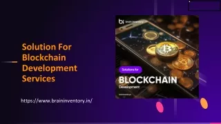 Solution For Blockchain Development Services