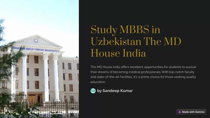 study mbbs in uzbekistan the md house india