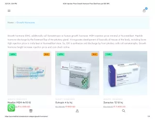 HGH Injection Price Growth Hormone Price Start from just 900 INR_