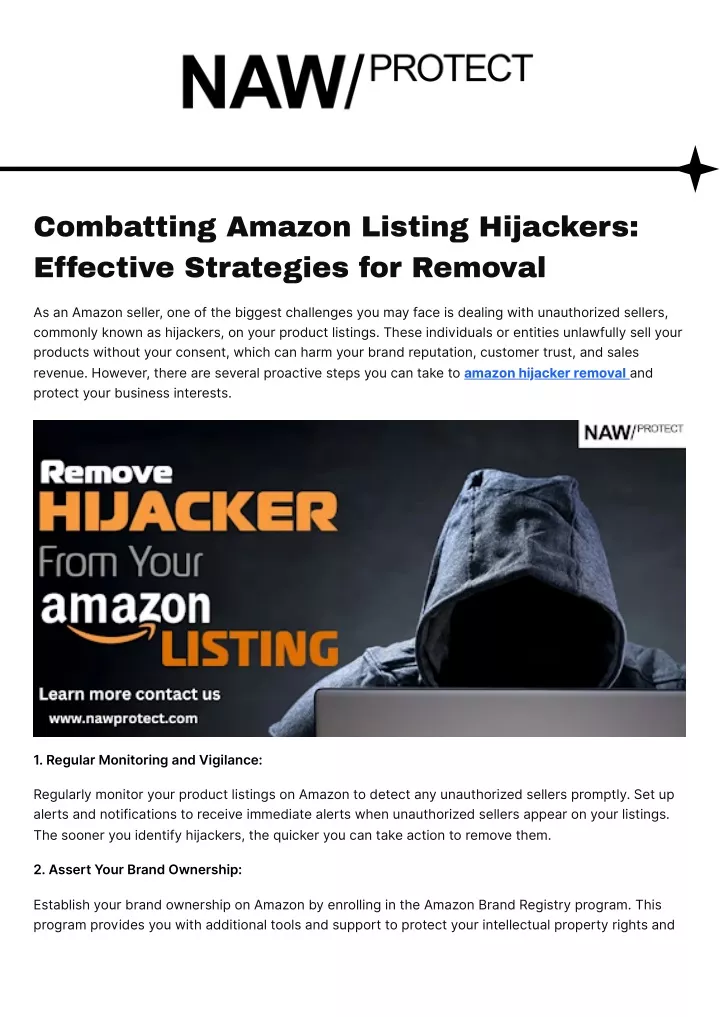 combatting amazon listing hijackers effective