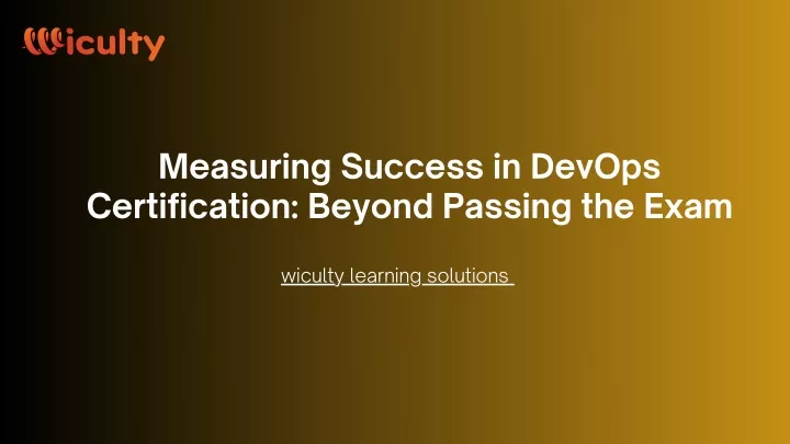 measuring success in devops certification beyond