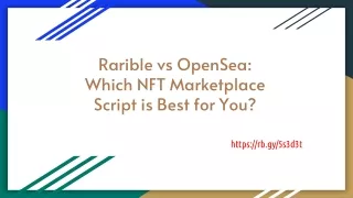 Rarible vs OpenSea_ Which NFT Marketplace Script is Best for You_