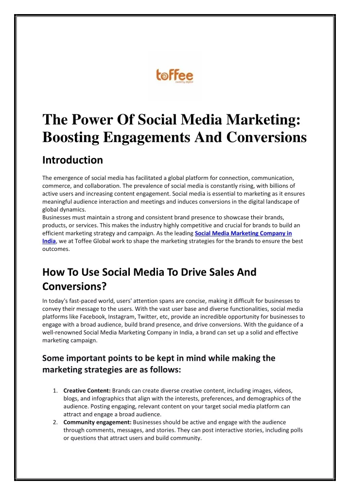 the power of social media marketing boosting
