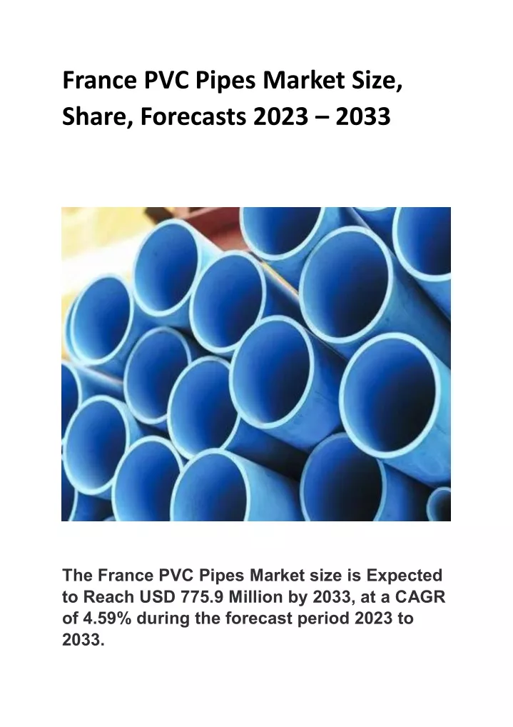 france pvc pipes market size share forecasts 2023
