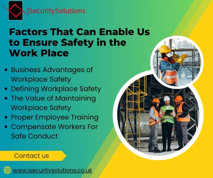 factors that can enable us to ensure safety