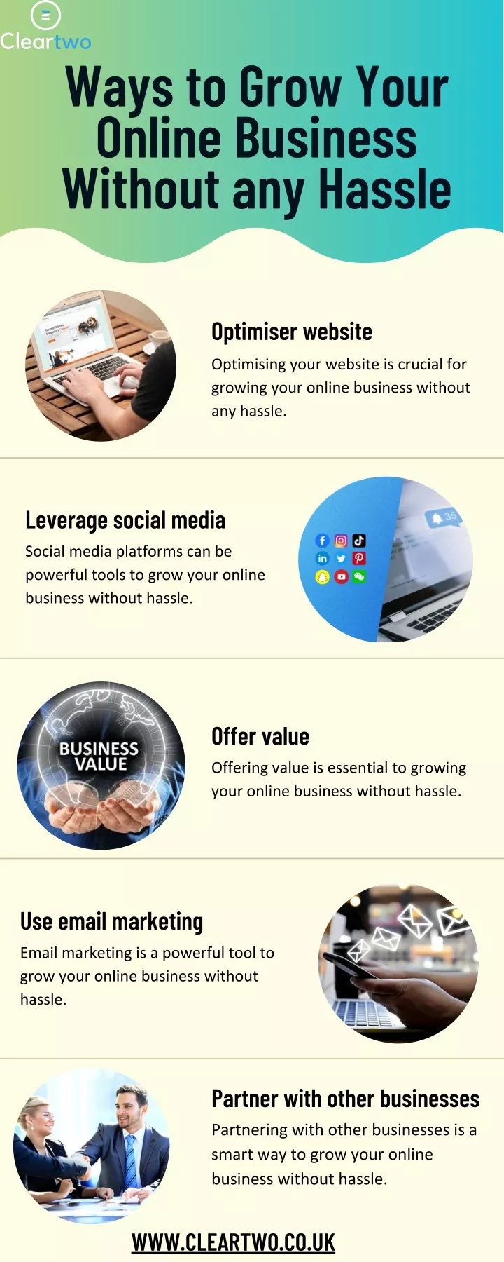 ways to grow your online business without