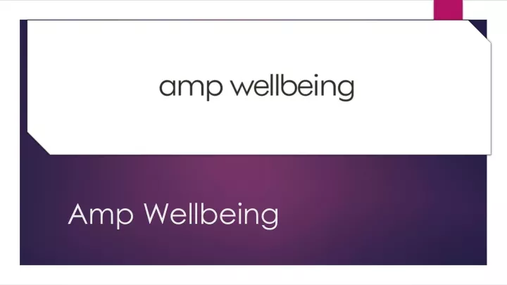 amp wellbeing