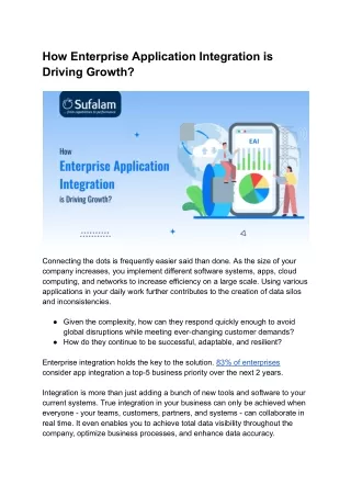How Enterprise Application Integration is Driving Growth