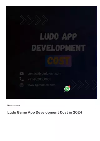 Best 5 Important Feature Of Ludo Game Development  Cost in India