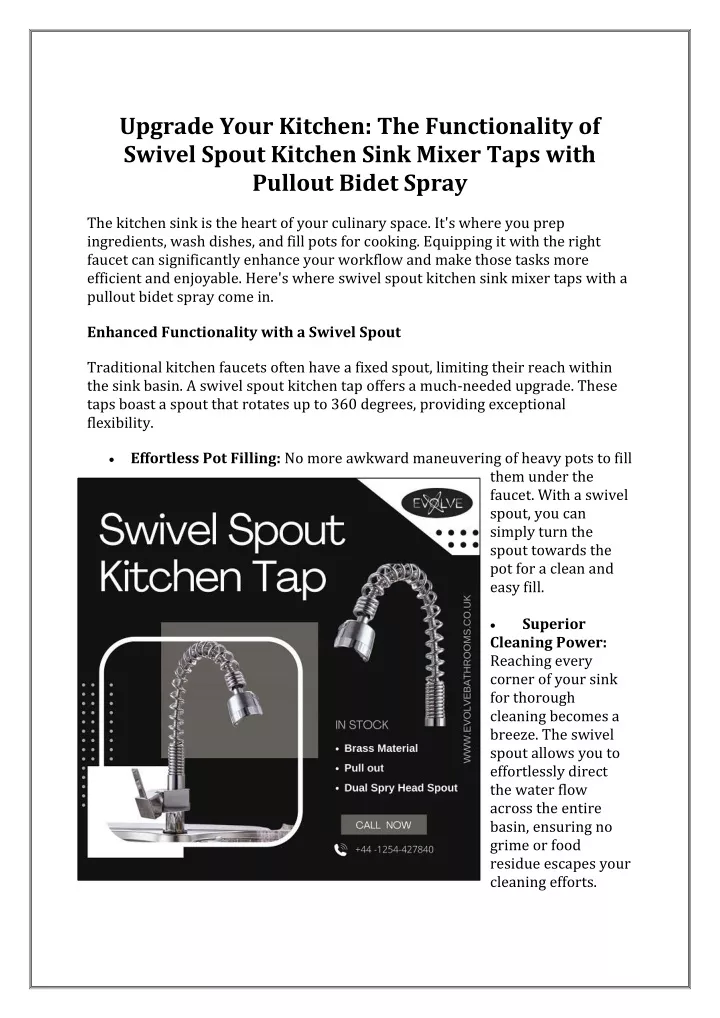 upgrade your kitchen the functionality of swivel