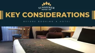 Key Considerations Before Booking a Hotel