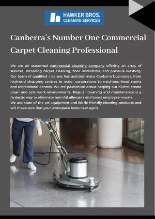 Commercial Carpet Cleaning Canberra
