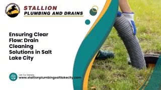 Ensuring Clear Flow Drain Cleaning Solutions in Salt Lake City
