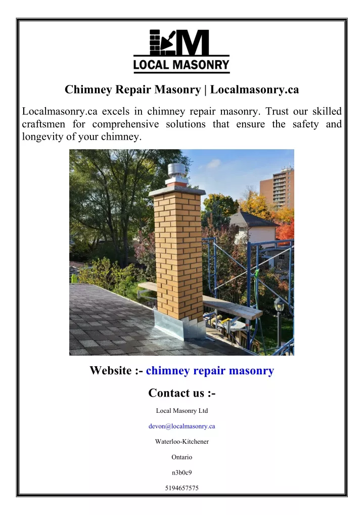 chimney repair masonry localmasonry ca