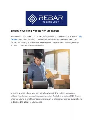 SBS Express: Your Billing Solution
