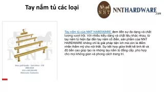 Tay nắm tủ các loại