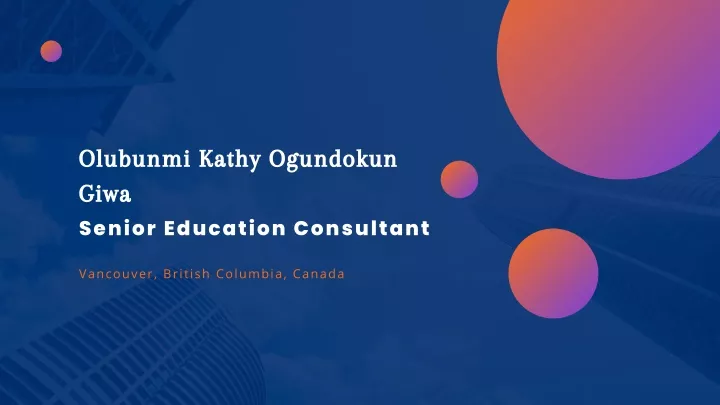 olubunmi kathy ogundokun giwa senior education