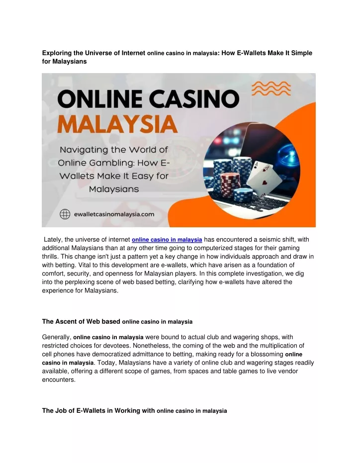 exploring the universe of internet online casino