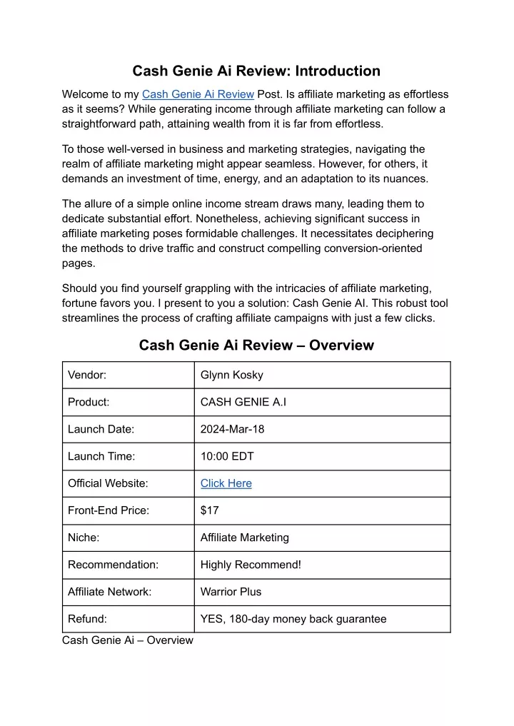 cash genie ai review introduction