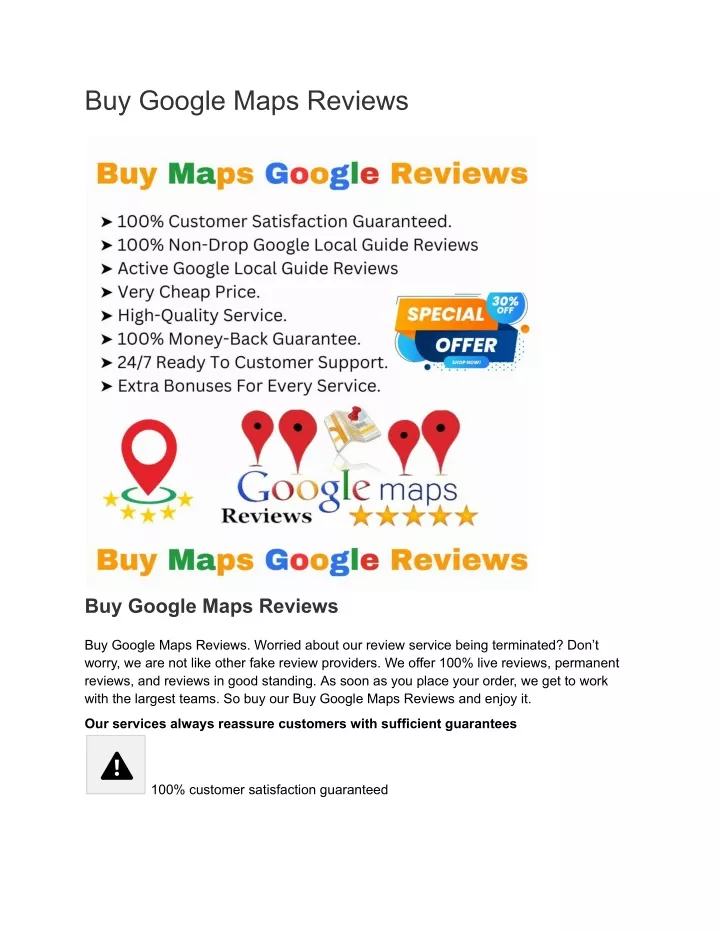 buy google maps reviews