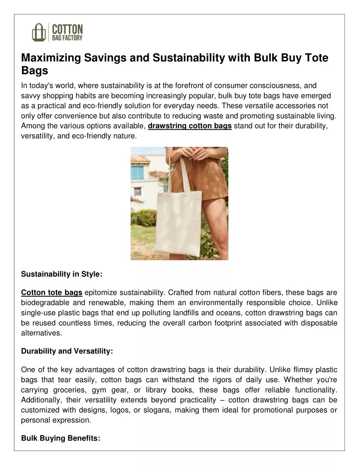 maximizing savings and sustainability with bulk