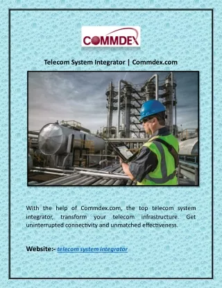 telecom system integrator commdex com