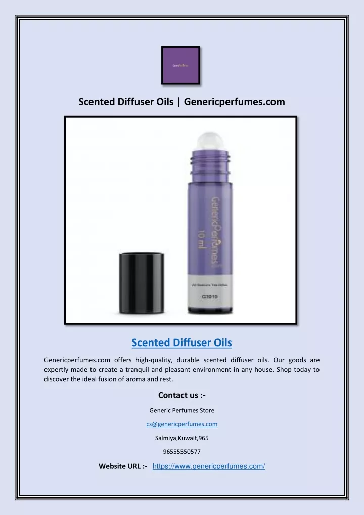 scented diffuser oils genericperfumes com
