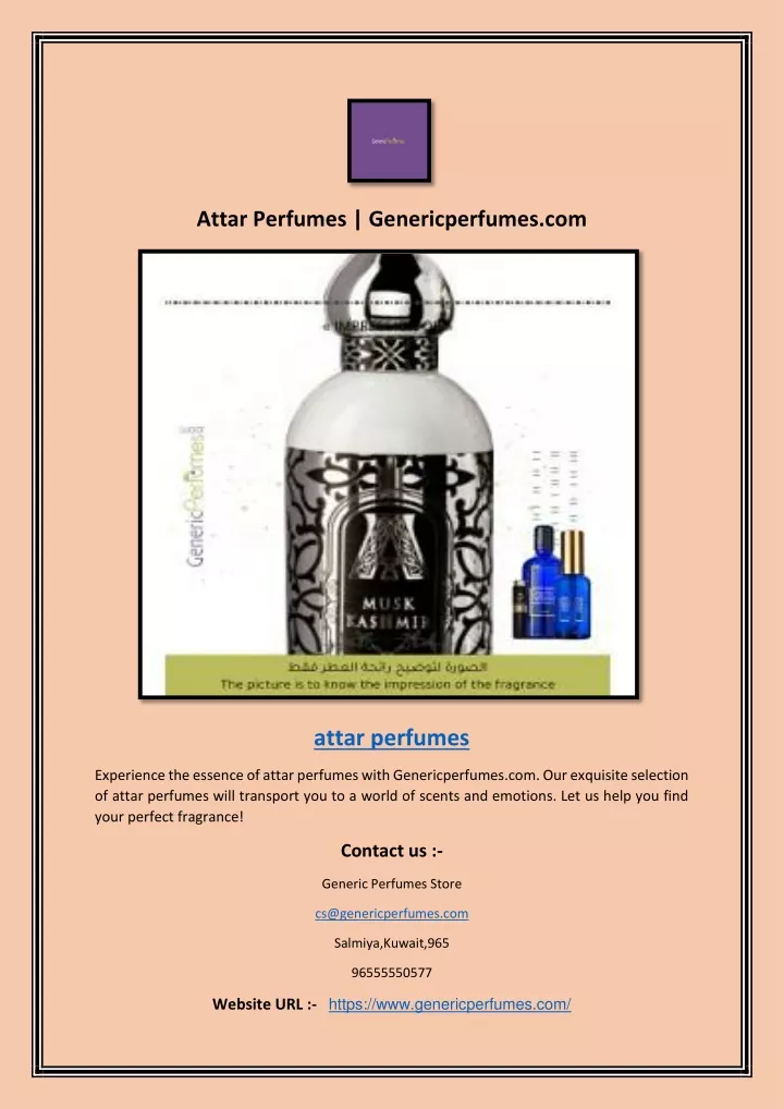 attar perfumes genericperfumes com