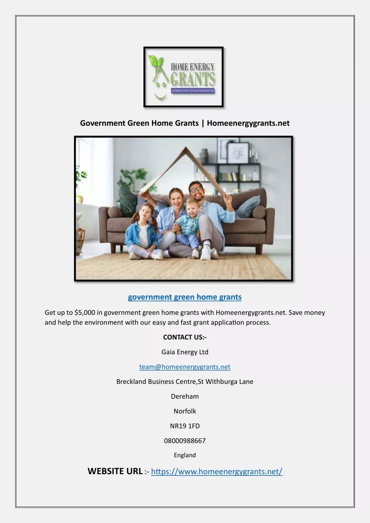 government green home grants homeenergygrants net
