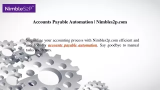 Accounts Payable Automation Nimbles2p.com