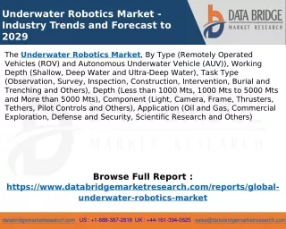 underwater robotics market industry trends