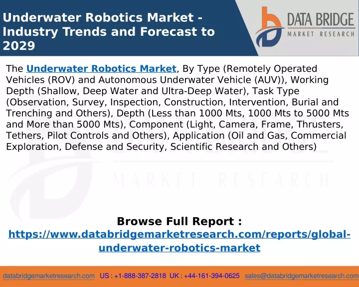 underwater robotics market industry trends