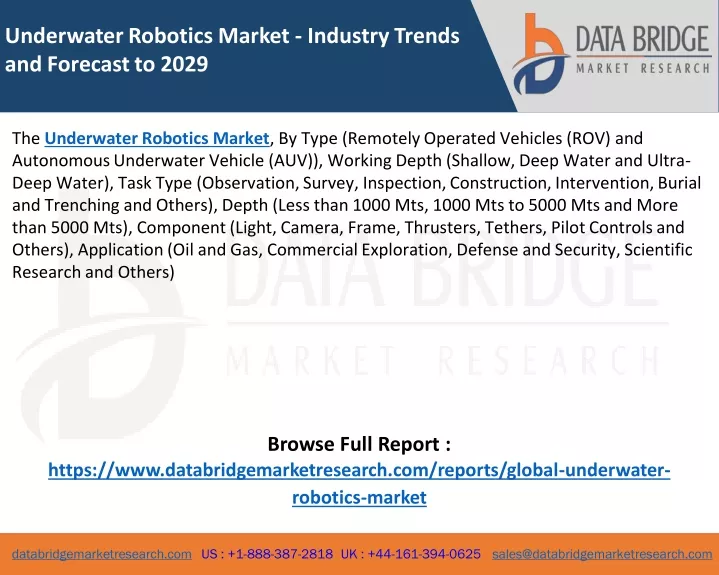 underwater robotics market industry trends