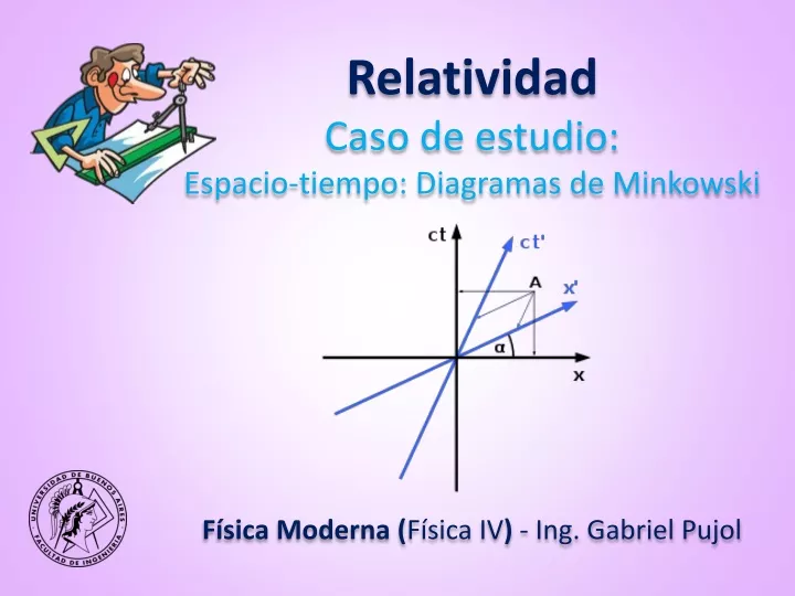 PPT - ESTUDIO DE CASOS - Relatividad (05.1) - Espaciotiempo (Diagramas ...