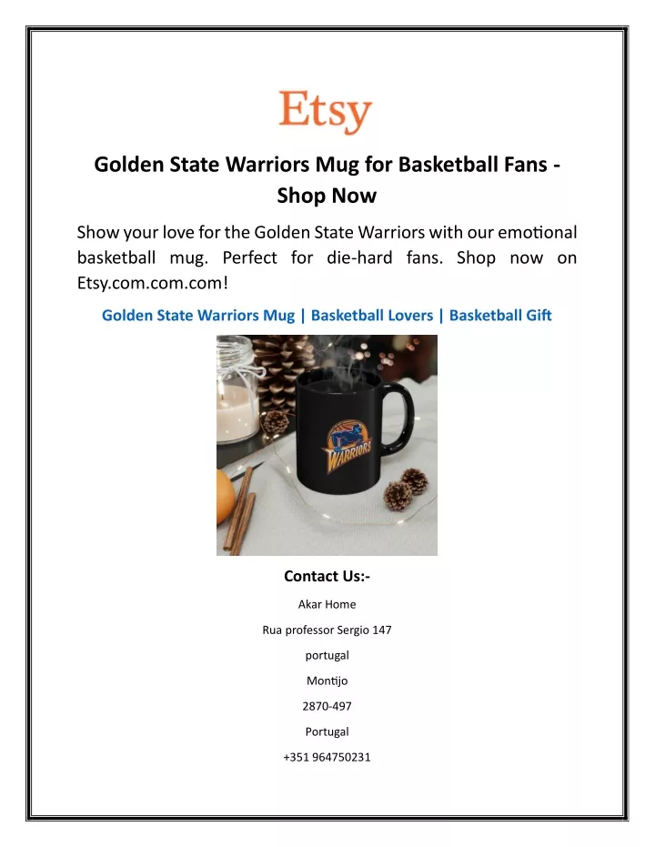 golden state warriors mug for basketball fans